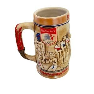 BUDWEISER Stein 1984 Los Angeles Olympic Games beer mug
